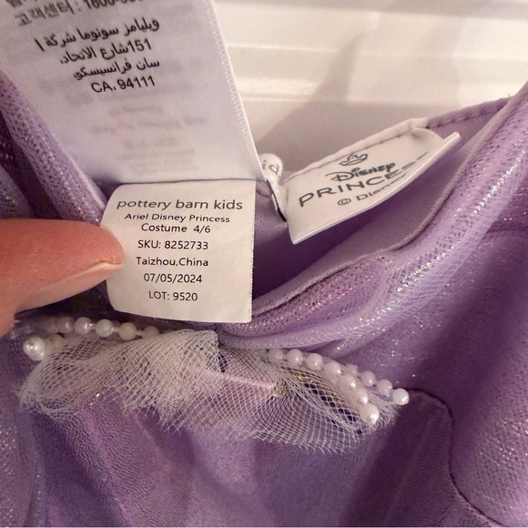 Pottery Barn Kids Ariel Mermaid Halloween Costume - 6T - Picture 7 of 8